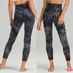 Lululemon Align High-Rise Pant Sz 6/25" In Diamond Dye Lunar Rock True Navy